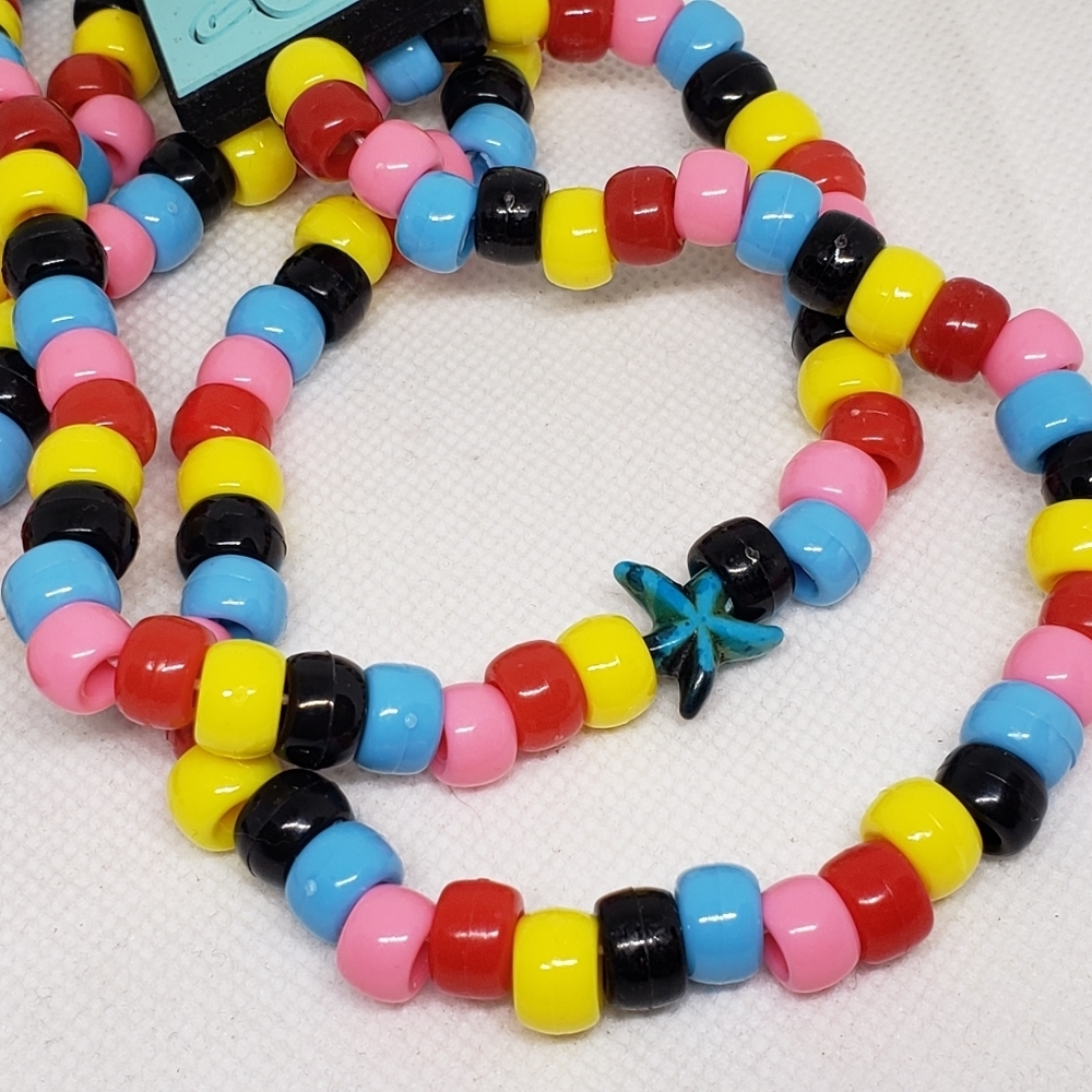 Handmade Spongebob Squarepants Patrick Squidward Silicone Bead Kandi Necklace - Picture 5 of 5